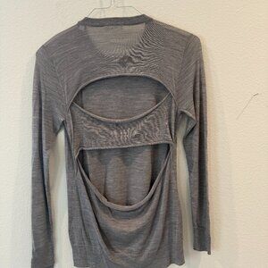 ALC Light Grey Slit Back Sweater